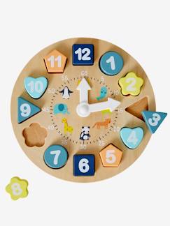 Jouet-Jeux éducatifs-Horloge d'apprentissage en bois certifié FSC®