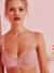 Soutien-gorge d'allaitement sans armatures ivoire imprimé+noir+nude 