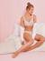 Soutien-gorge d'allaitement sans armatures ivoire imprimé+noir+nude 