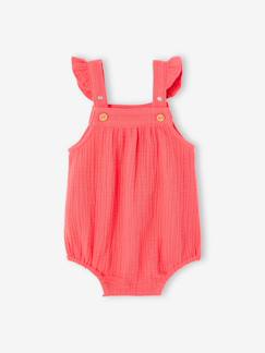 Baby-Latzhose, Overall-Kurzer Musselin-Overall Mädchen Baby
