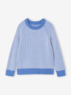 Junge-Pullover, Strickjacke, Sweatshirt-Strickpullover Jungen, zweifarbig
