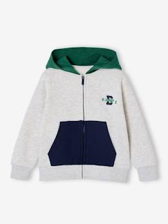 Sweat garçon zippéà capuche