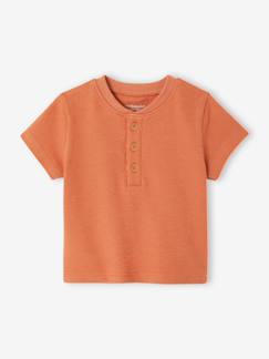Baby-Baby T-Shirt mit Knopfleiste, Bio-Baumwolle