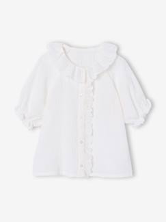Mädchen-Mädchen Bluse mit Lochstickerei