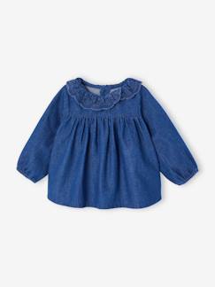 Baby-T-Shirt, Unterziehpulli-T-Shirt-Jeansbluse Mädchen Baby
