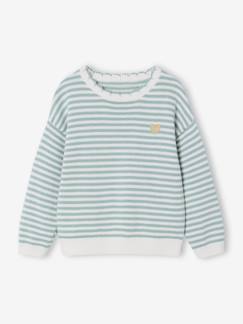 Mädchen-Pullover, Strickjacke, Sweatshirt-Mädchen Strickpullover mit Streifen Oeko-Tex