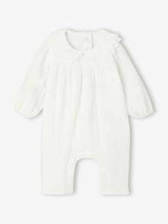 Baby Strampler aus Baumwoll-Musselin
