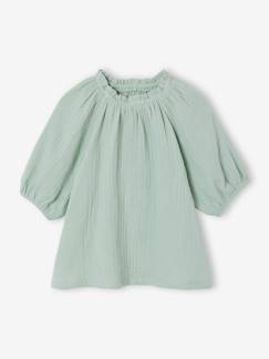 Mädchen-Musselinbluse Mädchen mit Ballonärmeln