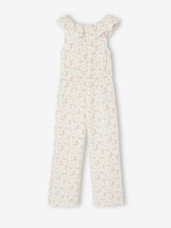 Mädchen-Latzhose, Overall-Jumpsuit Mädchen mit Volant