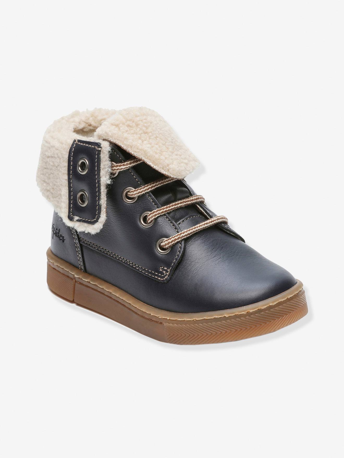 bottines garcon cuir