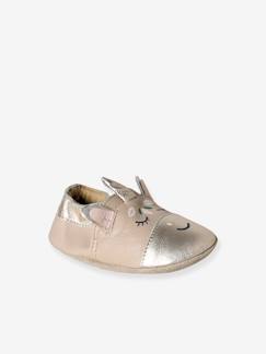 Chaussures-Chaussures bébé 17-26-Chaussons-Chaussons bébé cuir elastiqués
