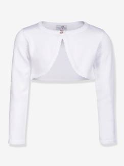 Mädchen-Pullover, Strickjacke, Sweatshirt-Bolero Mädchen mit Wellsaum Happy Girls