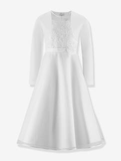 Fille-Robe de communion brodée et boléro grandes tailles fille Happy Girls