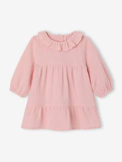 Bébé-Robe bébé fille en gaze de coton