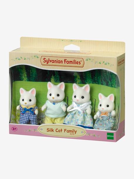 4175 Famille Chat Soie Sylvanian Families Beige Jouet