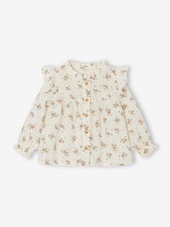 Baby-Hemd, Bluse-Baby Bluse mit Volants