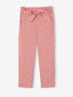 Fille-Pantalon fluide imprimé fleurs fille