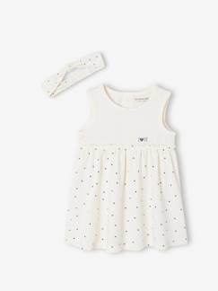 Bébé-Robe, jupe-Robe et bandeau assorti bébé fille