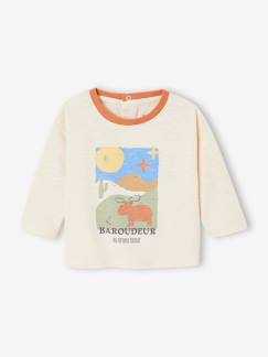 Baby-Baby Shirt mit Kontrastkragen, Bio-Baumwolle