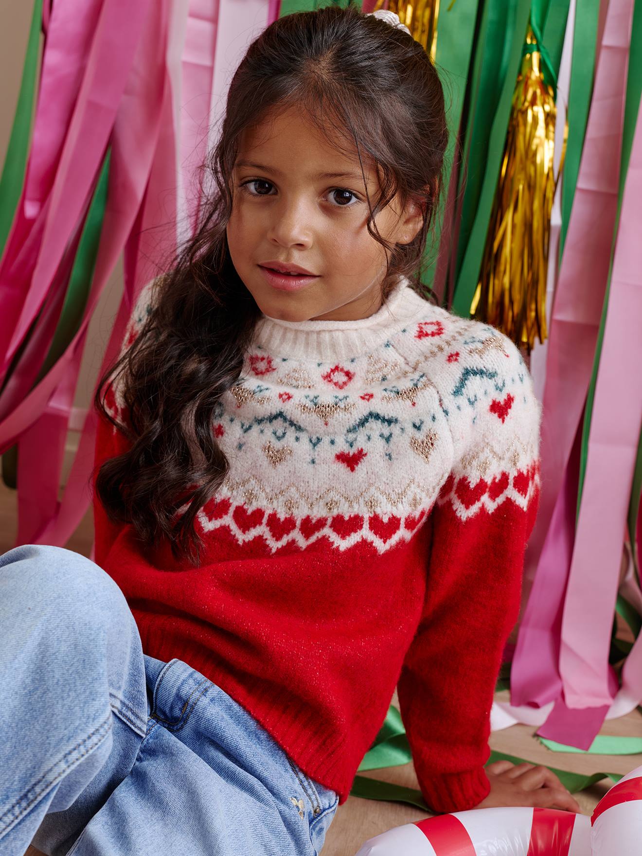 Pull Bébé Fille Noël - Motif Biscuit - Vertbaudet - Doux Et Mignon