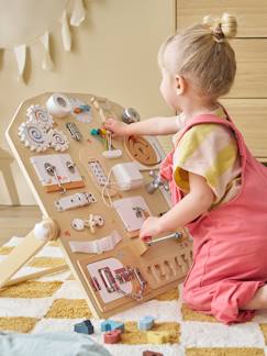 Jouet-Planche d'apprentissage multi activités en bois FSC®