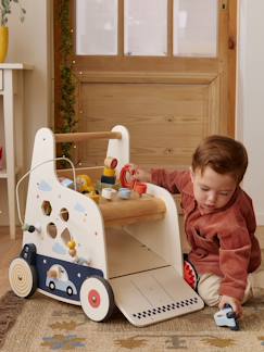 Chariot de marche bricolage et voitures en bois FSC®