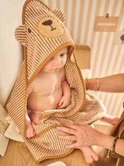 Bébé-Cape de bain et gant de toilette PETIT OURS, avec coton recylé