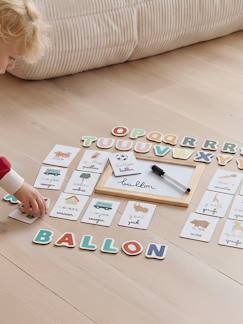Jouet-Ardoise d'apprentissage des lettres en bois FSC®