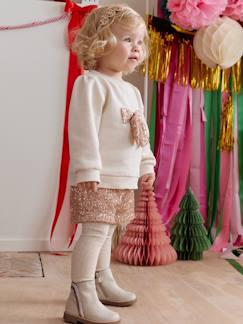 Baby-Set-Baby-Set: Sweatshirt & Shorts mit Pailletten, Mädchen