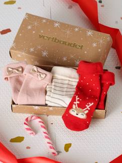 Baby-Socken, Strumpfhose-3er-Pack Baby Socken im Geschenkkarton