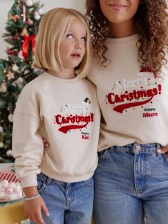 Mädchen-Pullover, Strickjacke, Sweatshirt-Kinder Sweatshirt HAPPY KID Familien-Capsule für Weihnachten