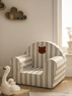 Fauteuil en mousse rayé Ourson personnalisable