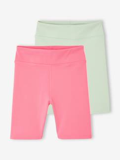Mädchen-Leggings-2er-Pack Mädchen Radlerhosen Sport