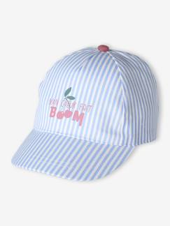 Casquette bébé fille coton rayée