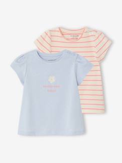 Baby-2er-Pack Baby T-Shirts mit Fantasie-Print, Mädchen