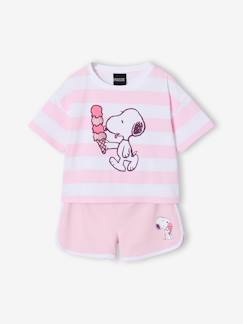 Mädchen-Mädchen-Set aus T-Shirt und Shorts PEANUTS SNOOPY