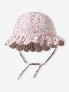 Chapeau bébé fille finition festonnée