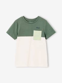 Garçon-T-shirt, polo, sous-pull-T-shirt-T-shirt garçon coloblock manches courtes
