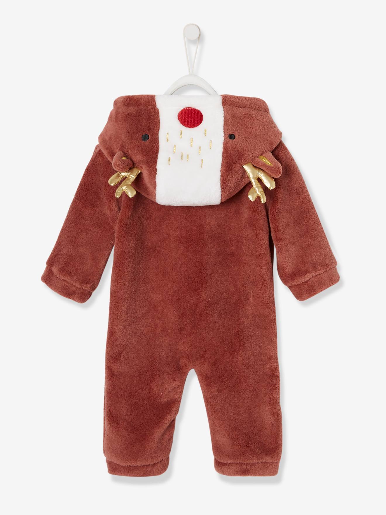 Baby Jumpsuit Fur Weihnachten Rentier Moka Baby