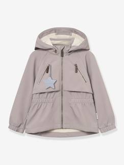 Mädchen-Mantel, Jacke-Softshelljacke mit Kapuze Mädchen MATALGEA MINI A TURE, wind- und wasserabweisend
