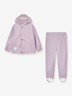 Mädchen-Mantel, Jacke-Regenjacke, Trenchcoat-Regen-Set mit Jacke und Hose Kinder MATREINAR MINI A TURE