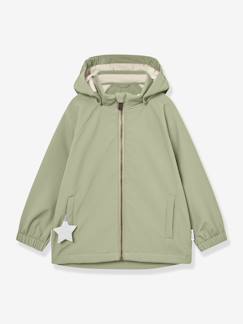 Junge-Mantel, Jacke-Jacke-Softshelljacke mit Kapuze Baby MATADEN MINI A TURE wind- und wasserabweisend