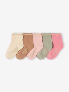 Baby-Socken, Strumpfhose-5er-Pack Mädchen Baby Glitzersocken BASICS Oeko-Tex