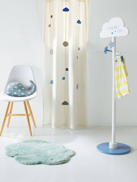 Porte-manteau enfant nuage Blanc/bleu 