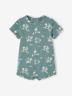 Baby-Latzhose, Overall-Baby Kurzoverall aus Jersey BASIC