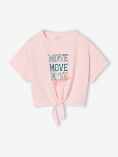 Fille-T-shirt, sous-pull-T-shirt manches courtes sport