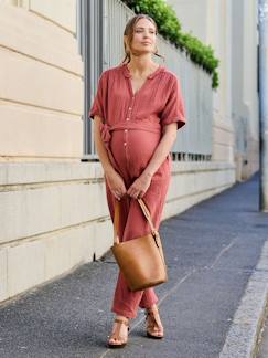 Vêtements de grossesse-Combinaison de grossesse en gaze de coton bio