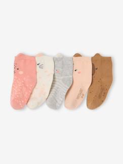 Baby-Socken, Strumpfhose-5er-Pack Baby Socken mit Tiergesichtern und Ohren