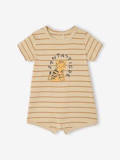 Baby-Latzhose, Overall-Baby Kurzoverall aus Jersey BASIC