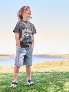 Junge-Shorts-Jungen Jeansbermudas, Bundweite verstellbar